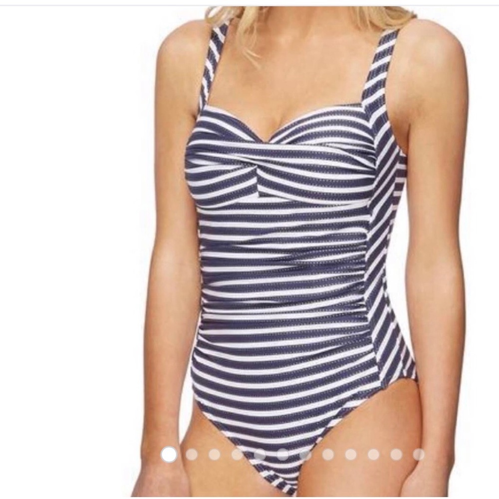 Nip Tuck Navy Striped Suit